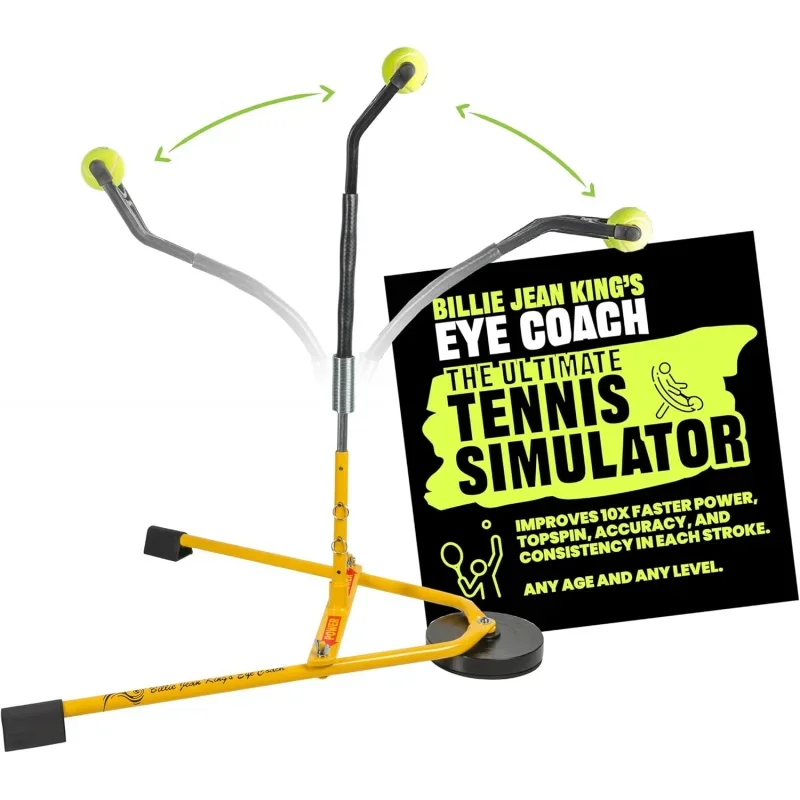 

BILLIE JEAN KING'S Eye Coach Pro Tennis Simulator With Game-Changing Tennis Drills,Essential Tennis Equipment And Training Aid