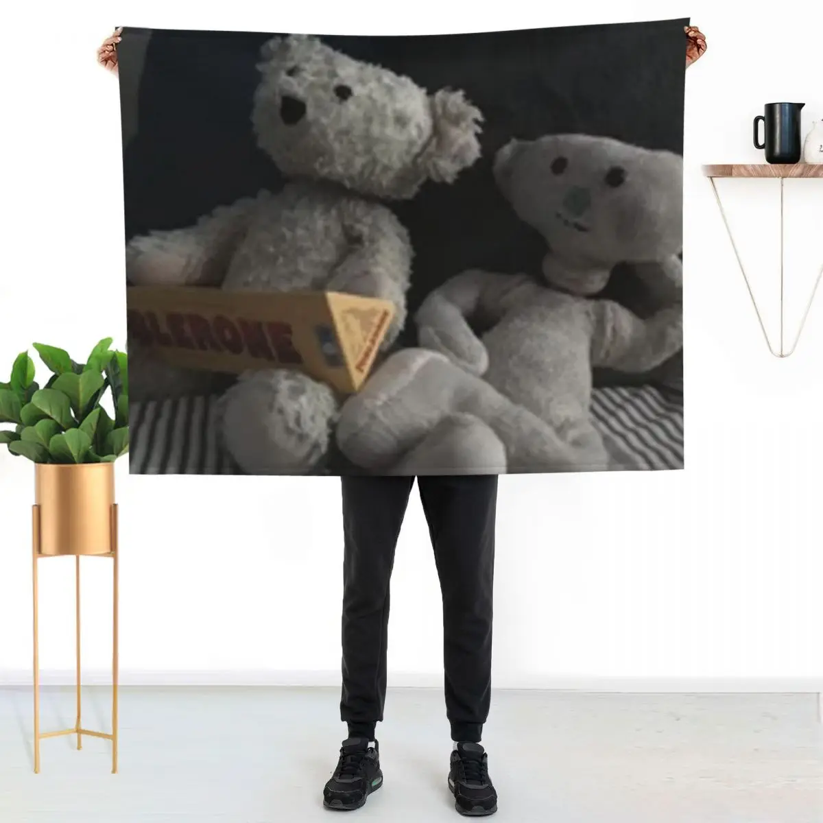 

Bear Alpha Bear and Sam Throw Blanket Soft Cozy Blanket for Pet Kids Adults