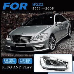 Car Styling Headlights for W221 LED Headlight 2006-2009 S300 S350 S400 Head Lamp DRL Signal Projector Lens Auto Accessories