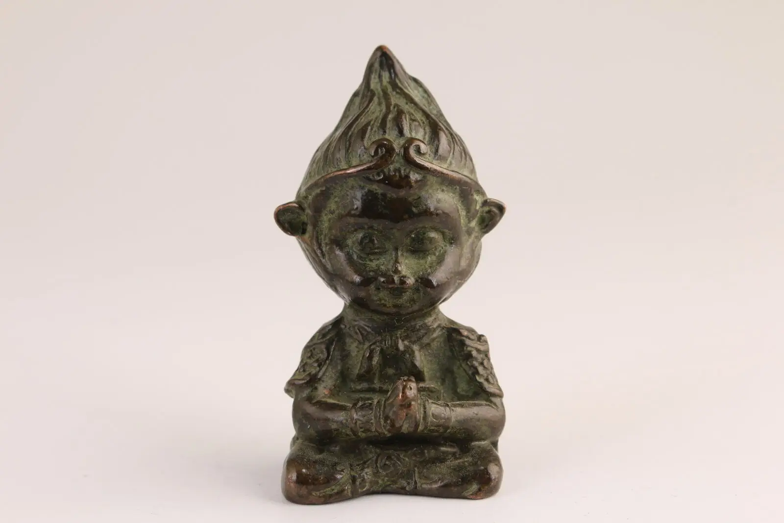 Chinese copper wukong monkey king buddha Statue table decoration Creative ornament