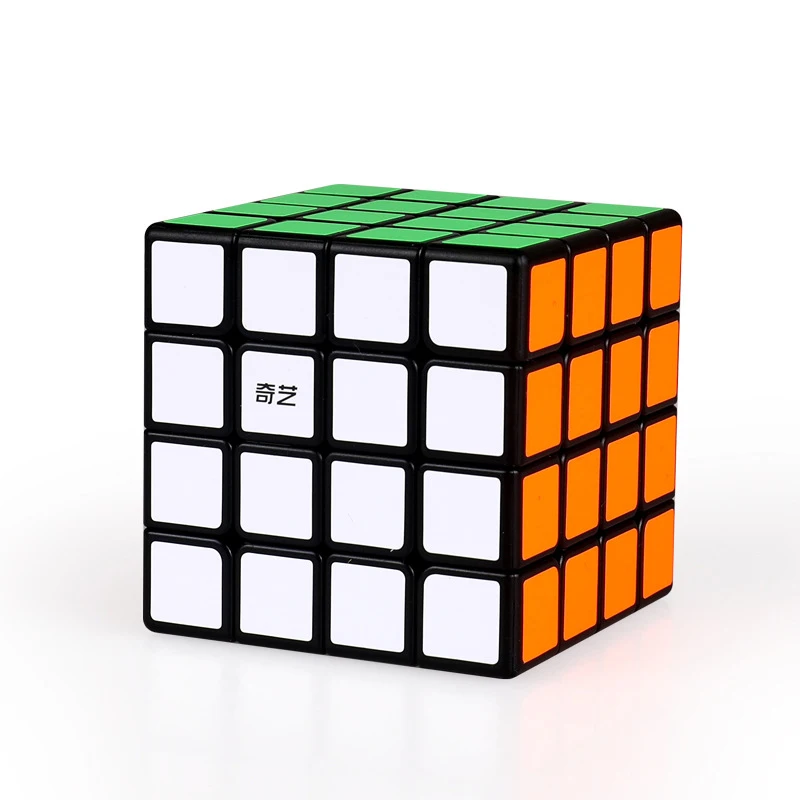 Qiyi Professional Magic Cube, Etiqueta preta, Velocidade Cube Puzzle, Aprendizagem Cubo Mágico Brinquedos para Crianças, Presentes Kid, 3x3x3,