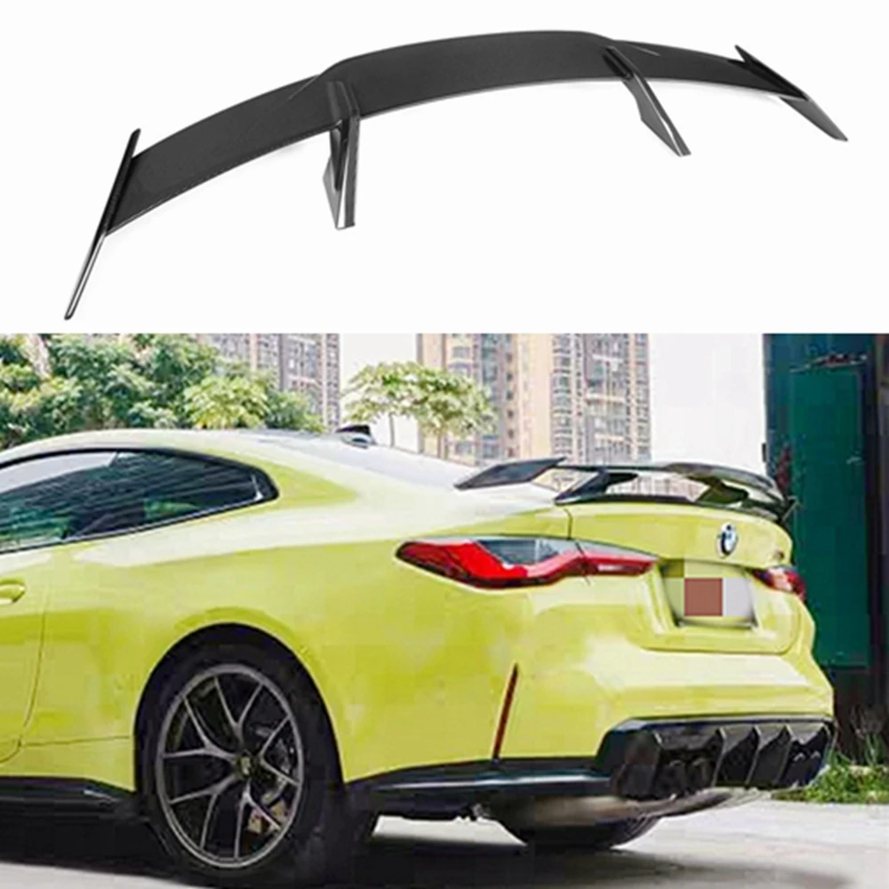 For BMW M1 M3 M4 M5 M6 G20 G22 G23 G80 G82 G14 F32 F36 GT Style 2018-Up Rear Boot Wing Trunk Spoiler ABS bright black