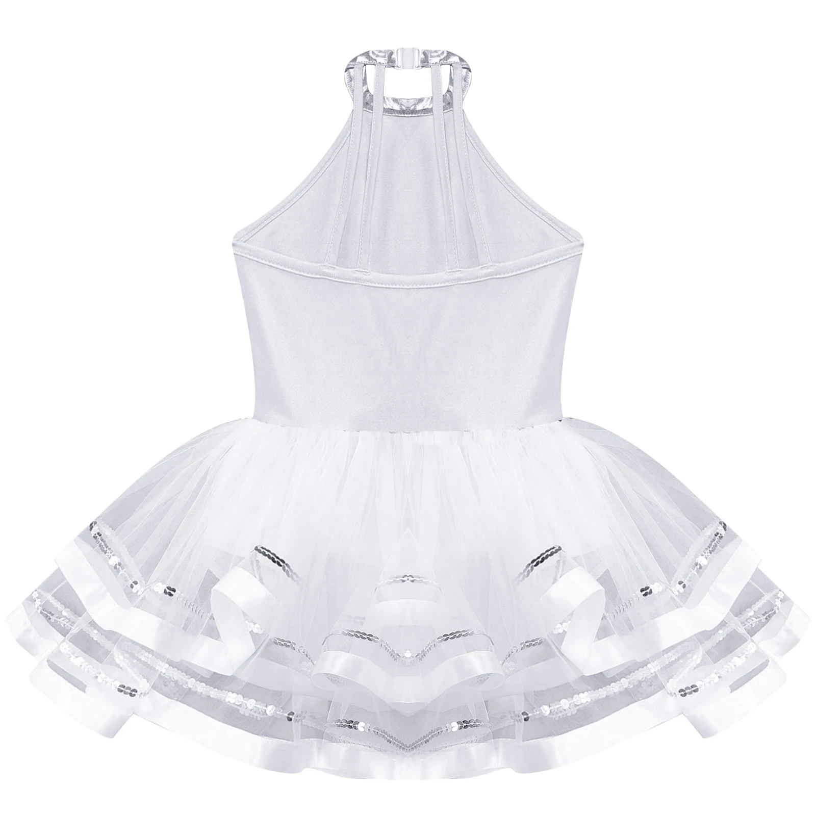 الأطفال الفتيات الترتر عيد الميلاد الباليه الجاز ملابس رقص توتو فستان الشكل التزلج حفلة عيد ميلاد ثوب مهرجان فساتين عيد الميلاد