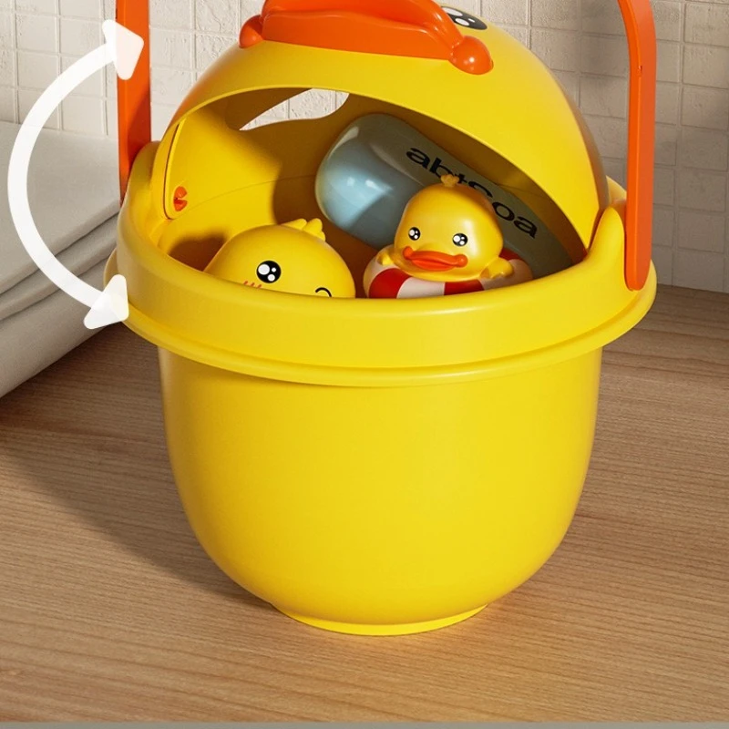 子供用アヒルの子のお風呂のおもちゃ - 浴室用噴水水鉄砲、楽しいシャワー/水遊び、安全、握りやすい、赤ちゃんのお風呂のおもちゃ