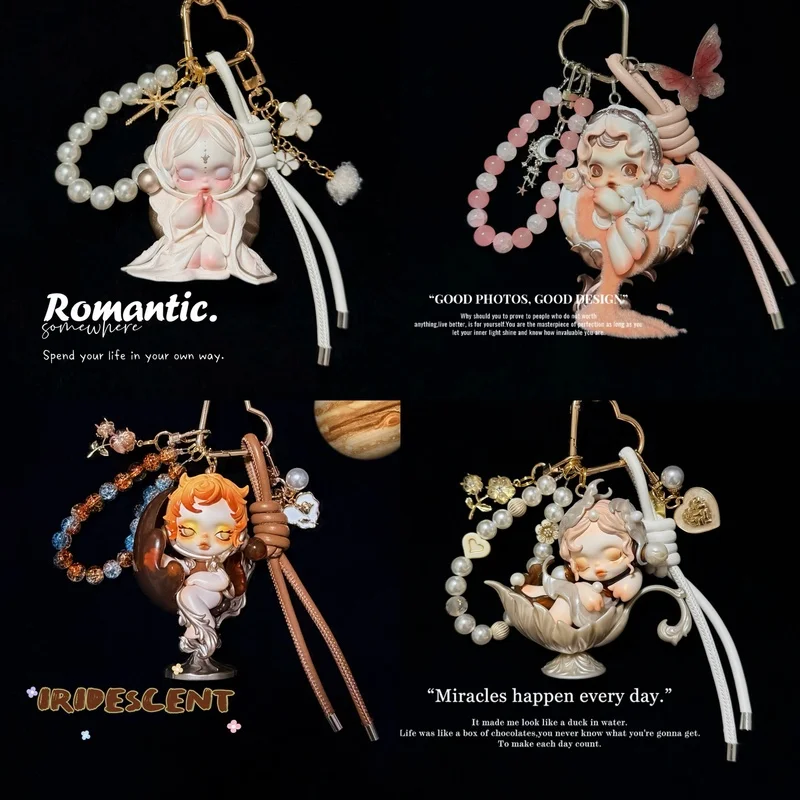 SKULLPANDA The Feast Begins брелок ручной работы с подвеской для сумки, подарок для девочек, модная слепая коробка, игрушка, коллекционные аксессуары