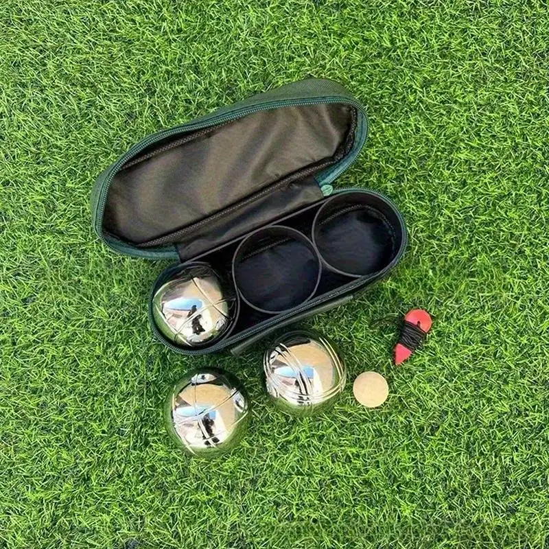 Metal Petanque Ball Set 3 6 8pcs Bocce Game for Outdoor Backyard Lawn Sports and Beach Fun image 4