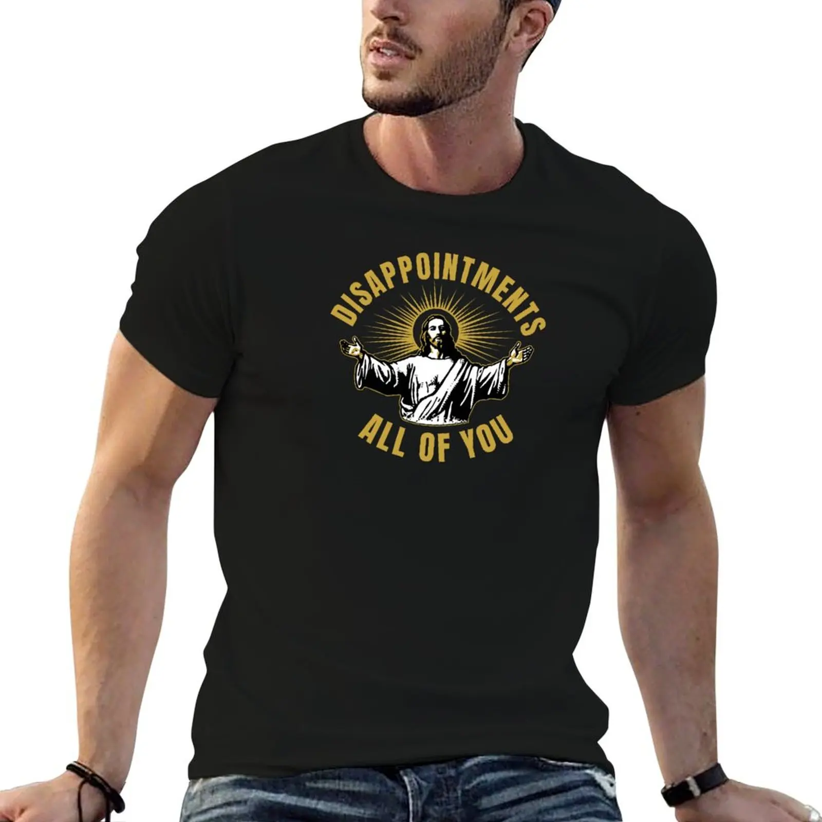 T-shirt en coton pour homme avec motif « Disappointments All Of You Meme », t-shirt graphique de haute qualité