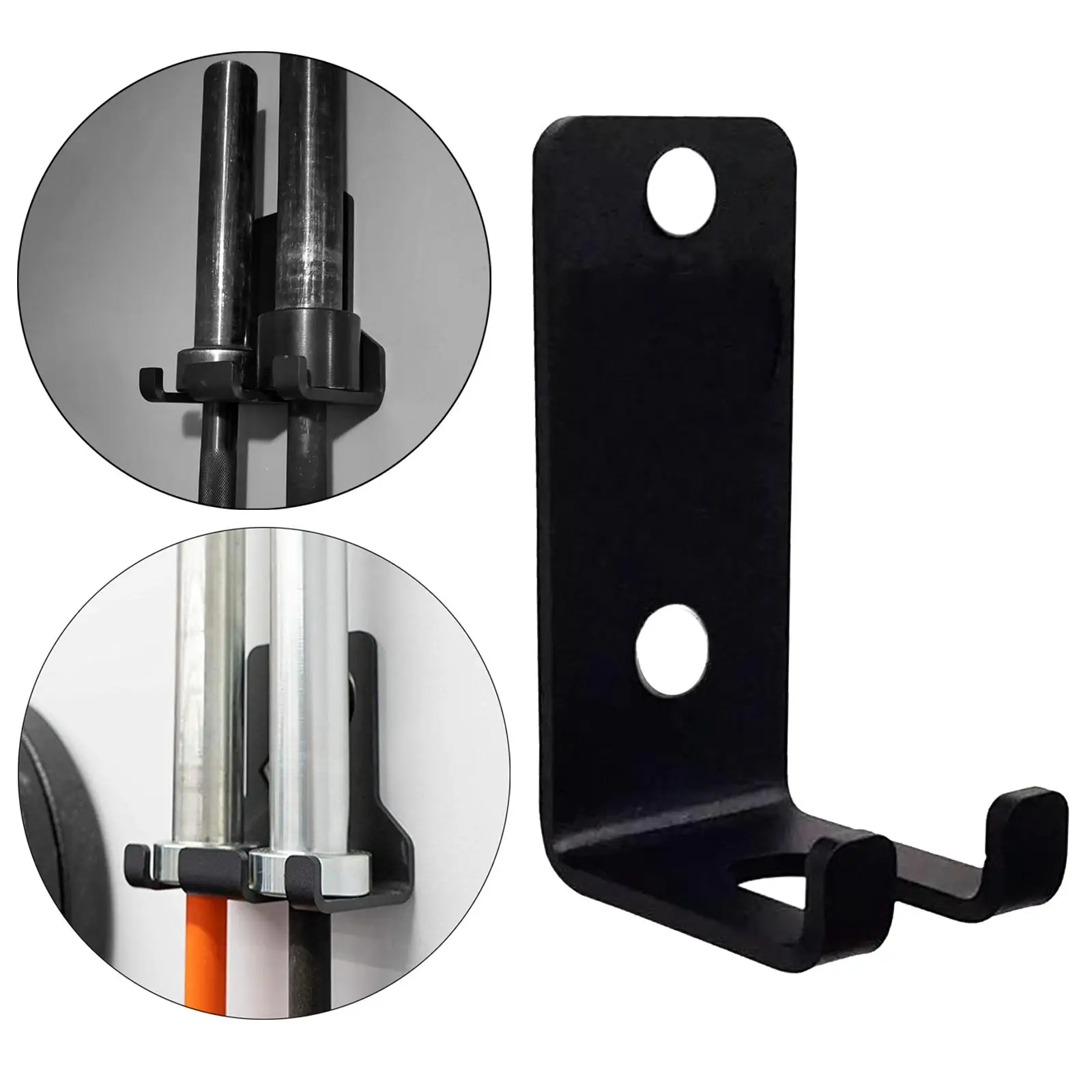 Barbell Storage Rack Wall Mounted Space Saving for Fitness Gym Accessory