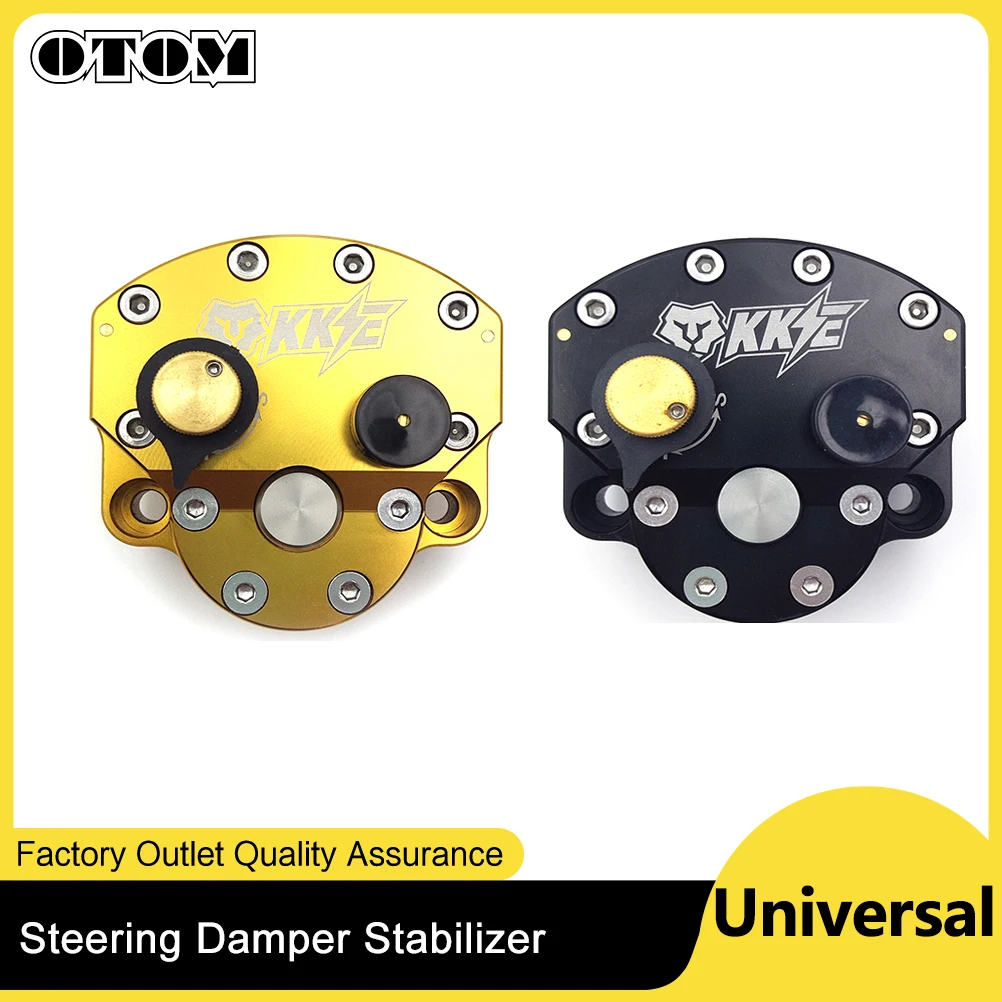 OTOM STEERING DAMPER STABILIZER For CRF YZF EXC RMZ KLX Motorcycle Enduro Pit Dirt Bike Universal Reversed Safety Adjustable