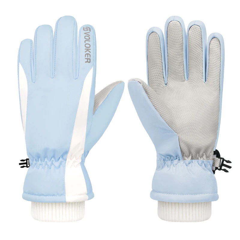 AliExpress Ski gloves for women in winter, with insulation and fleece, windproof and anti slip, suitable for outdoor sports cycling