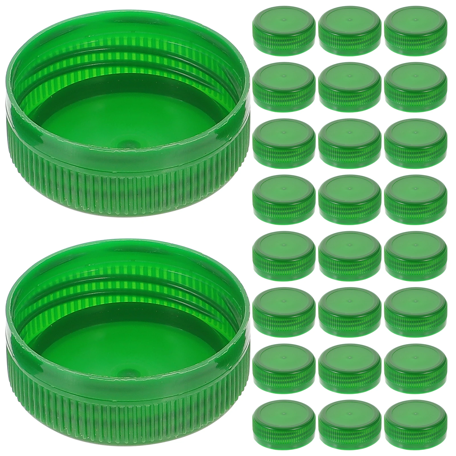

100 Pcs Plastic Bottle Cap Reusable Caps Practice Black Mineral Water for Craft Accessories Green Lids Tops Crafts Child