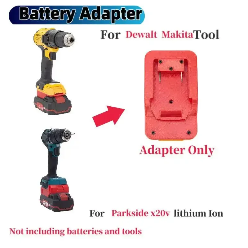 For Parkside x20v Lithium Battery ﻿Converter Adapter To Dewalt / Makita 18v Tool ﻿Converter ﻿ (Not Include Tools And Battery)