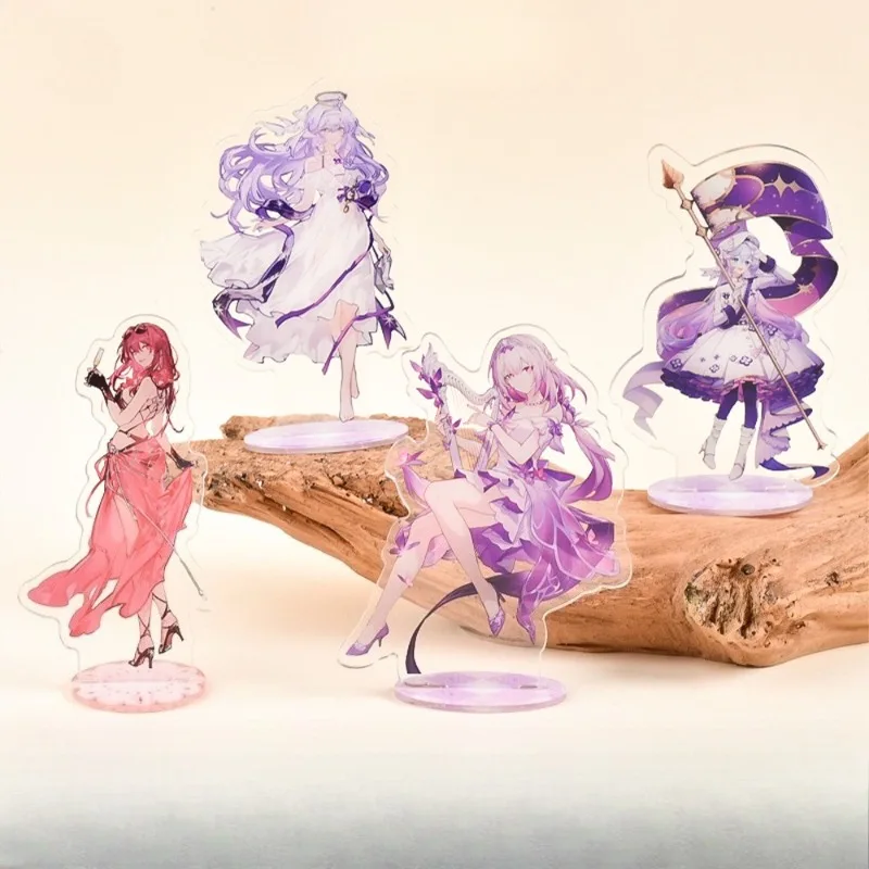 Cute Chibi Honkai Star Rail Acrylic Standee Anime Table Decor Lovely Character Acrylic Ornament Collect Gift for Fans Keychain