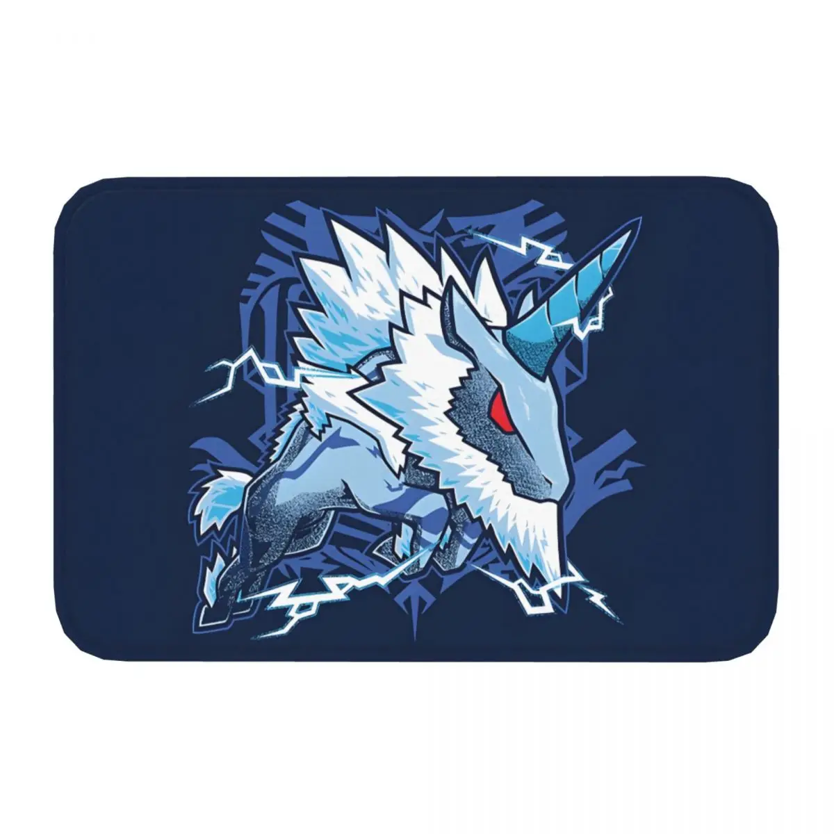 Monster Hunter Game Non-slip Doormat Kirin Living Room Kitchen Mat Outdoor Carpet Home Modern Decor