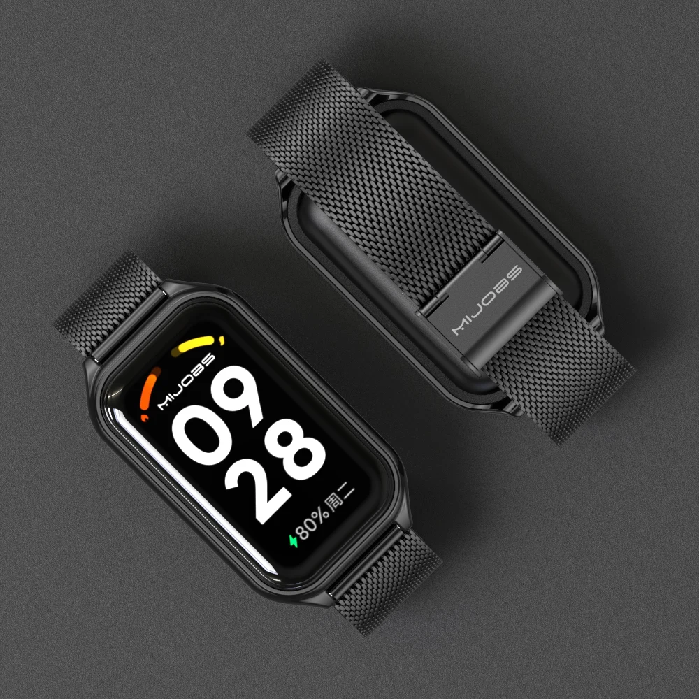 Strap für Redmi Band 2 Smart Armband Metall Armbänder Zubehör Uhr Band für Xiaomi Redmi Smart Band 2 Strap Correa pulsera