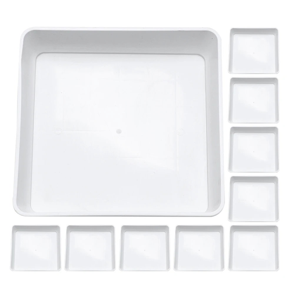 

15pcs Flower Pot Bottom Mat Plant Drip Trays PP Plastic Saucer Leak Proof Water Collecting Tray for for Indoors