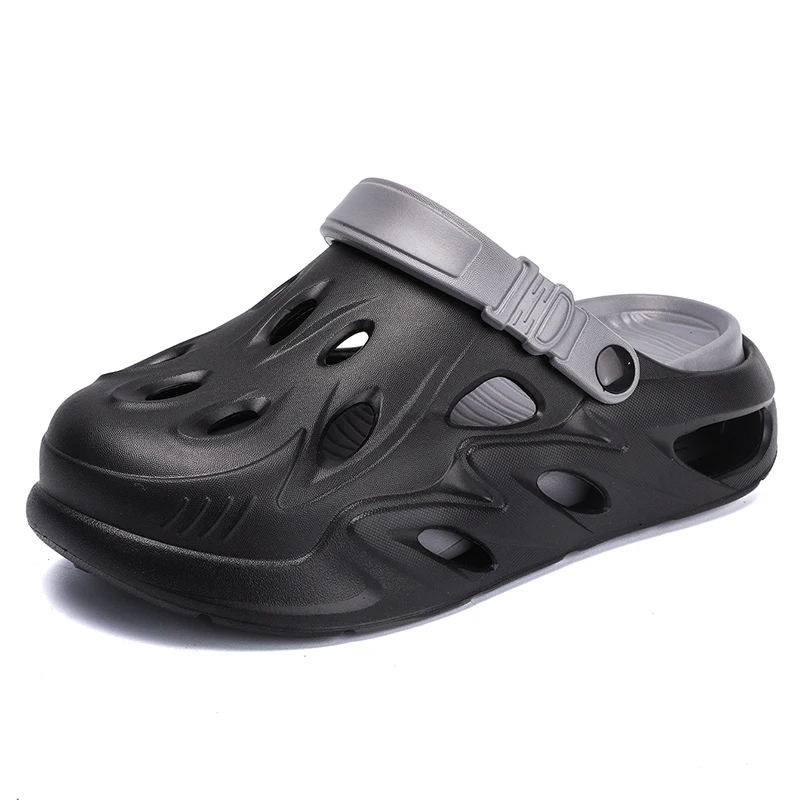 

Men's Waterproof Casual Slippers Closed Toe Clogs Non Slip Chef Shoes Breathable Lightweight Comfortable Work Sandals