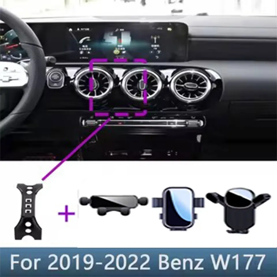 

For Mercedes Benz CLA C118 2020 2021 2022 and AMG 2019-2022 Car Phone Holder Special Fixed Bracket Base
