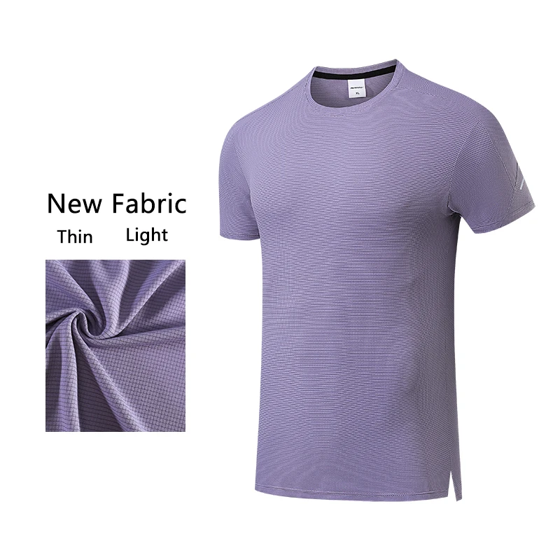 

Summer Thin Men's Quick Dry Running T-Shirt Gym Sports Shirt Fitness Training Jogging Shirts Comfortable Breathable Top