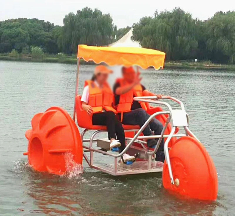 Professional Rental Water Game Trike Capacity 2 People Aqua Cycle Pedal Boat Cheap Funny Water Tricycle for Sale