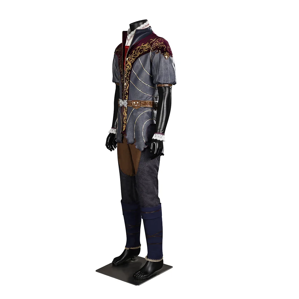 FantrenforCosy Arion Cosplay Costume pour hommes, Baldur Cos Gate, haut et pantalon, ensemble complet, tenues de déguisement, Halloween, carnaval trempé