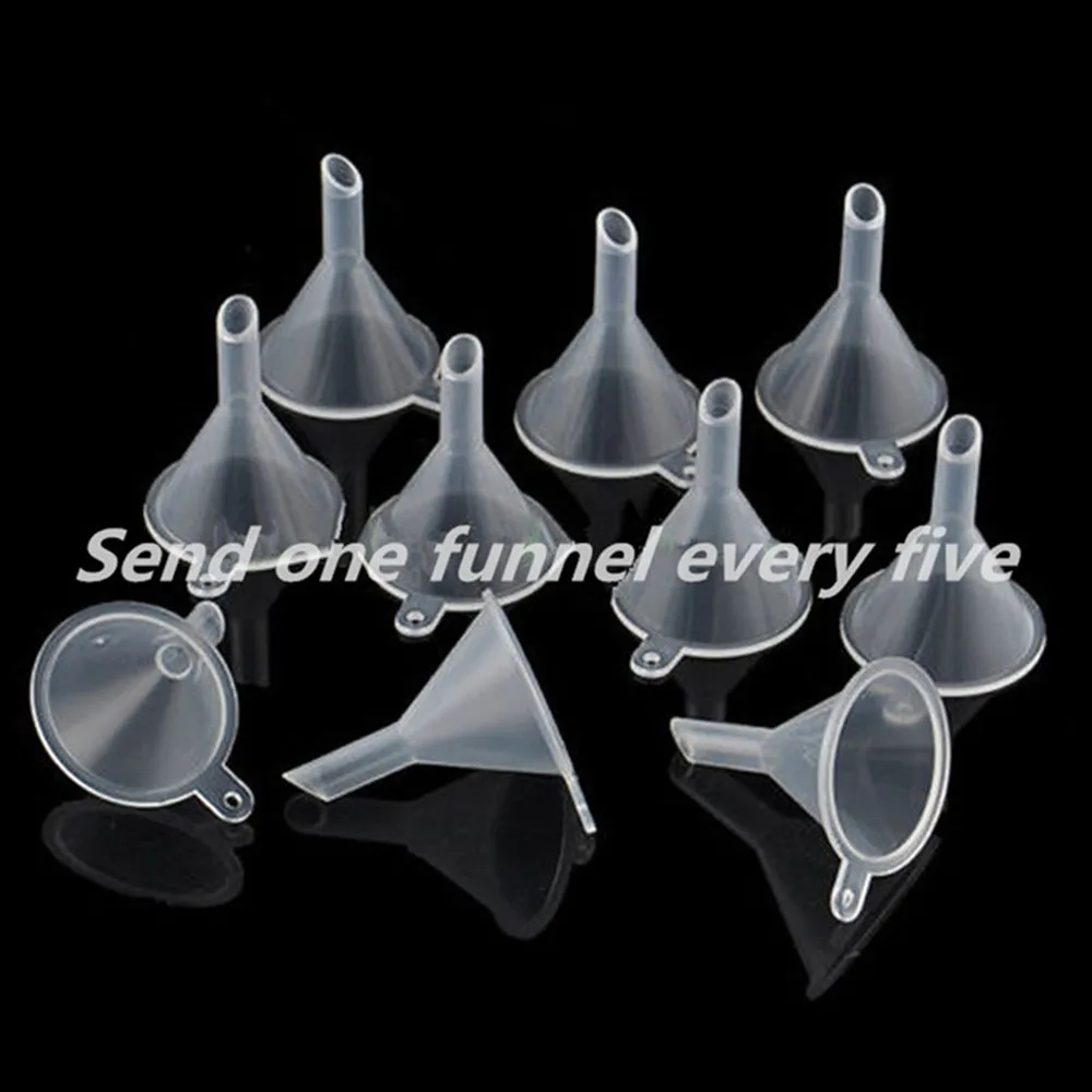 5PCS 5m/10ml/15ml/20ml/30ml/50ml/100ml Plastic Empty Squeeze Eye Juice Liquid Dropper Bottles with White CRC Caps Free Funnel