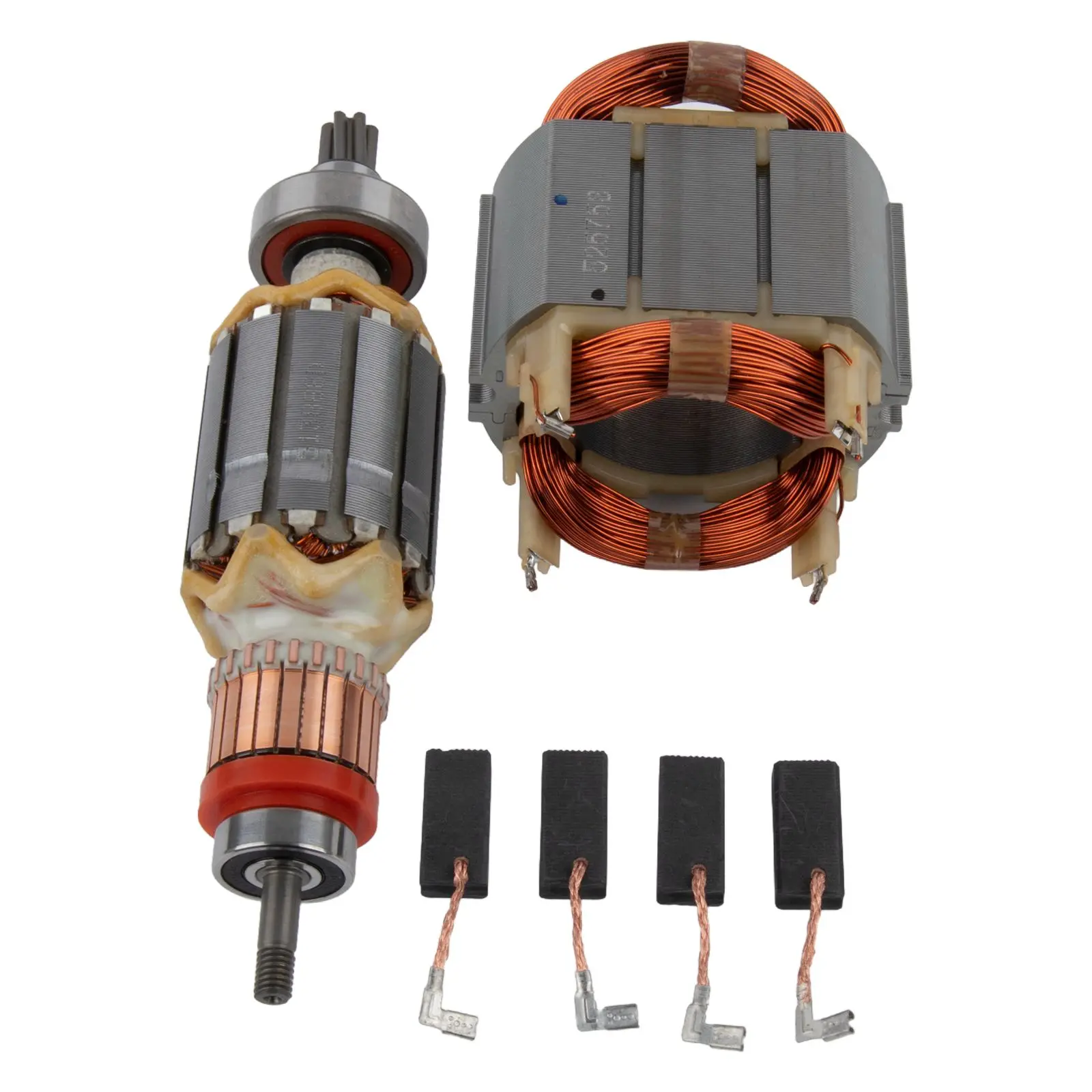 

As Picture Rotor Stator Set Set Of Rotor And Stator Carbon Brush For HR4013C Metal Material 2 Carbon Brushes For HR4001CX