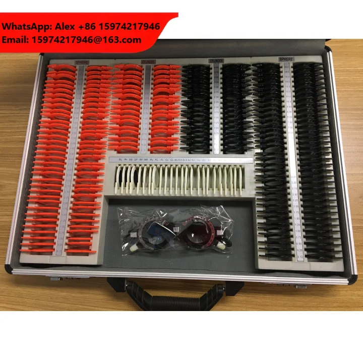 Optometry Optical Metal Or Plastic Rim Trial Frame Lens Set For Optometrist