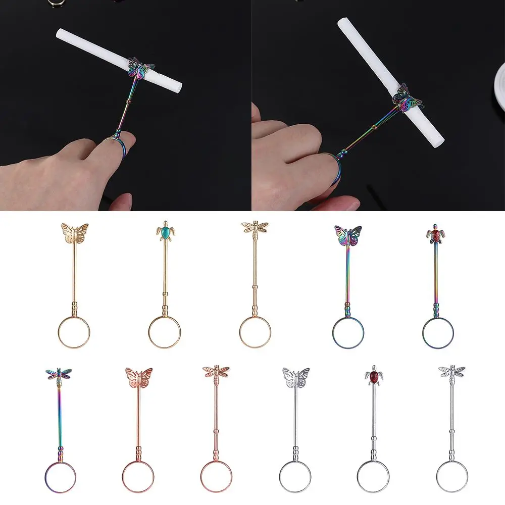 New Cigarette Hand Holder Smoking Accessories Finger Ring For Women Men Adjustable Slim Cigarettes Clip Smoking Holder