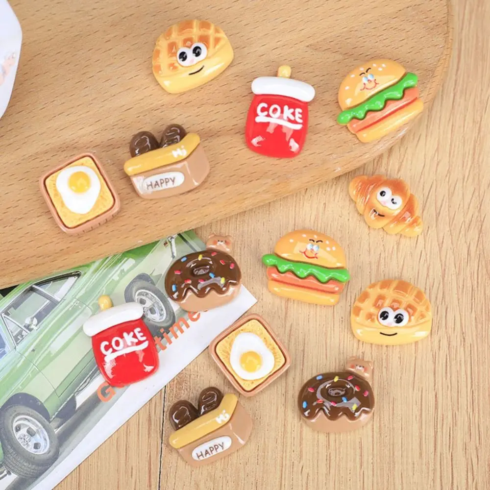 20pcs Simulated Food Resin Slime Charms Bottle Sticker Flatback for Croc Shoes Accessories Cream Gel Cute Phone Case Decor