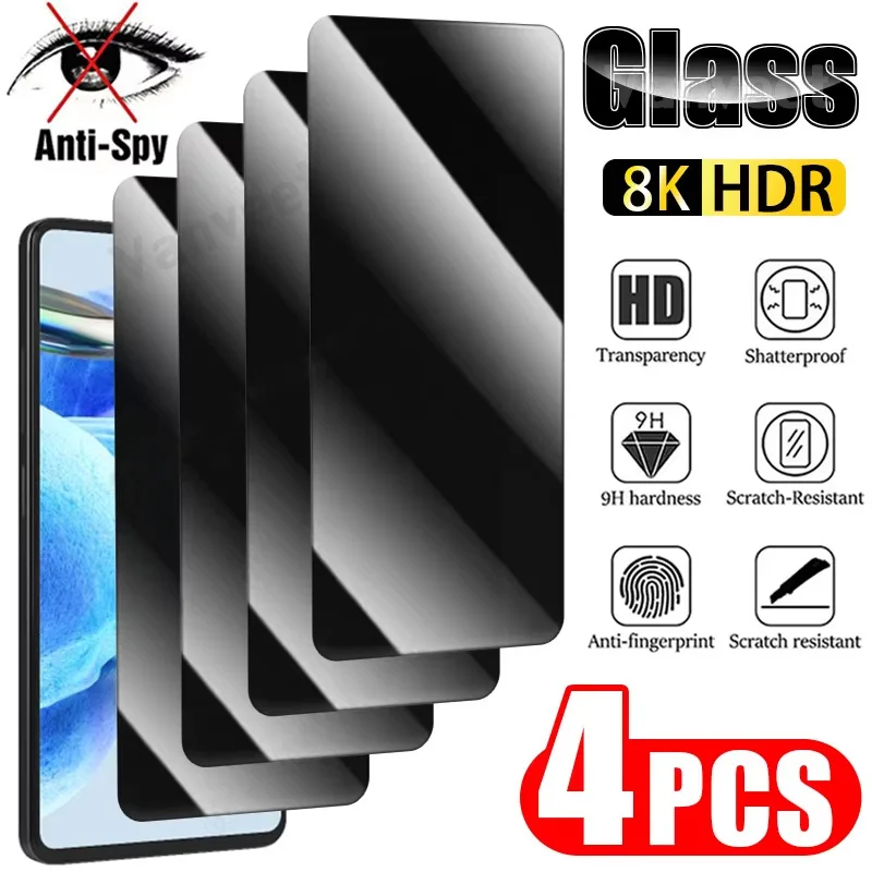 Anti Spy Tempered Glass For Realme 12 11 11X 10 9i 9 7 8 Pro 8i C67 C55 C51 C53 C35 C30 C25Y C25S C21Y Privacy Screen Protectors