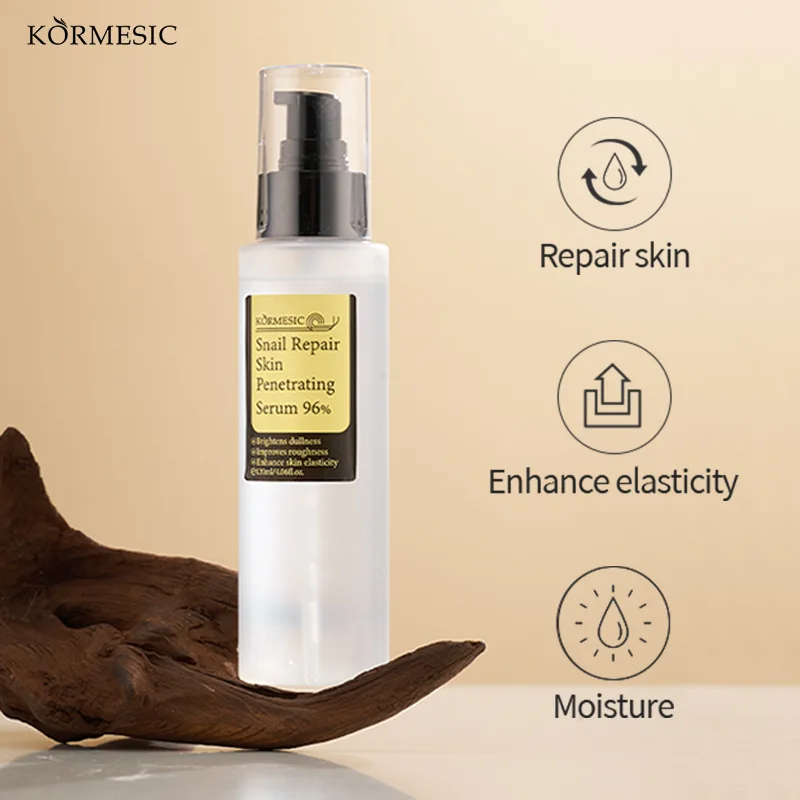 120ml 96% Snail Skin Penetrating Face Essence Water Moisturizing Facial Care Repair The Skin and Reduce Dark Line