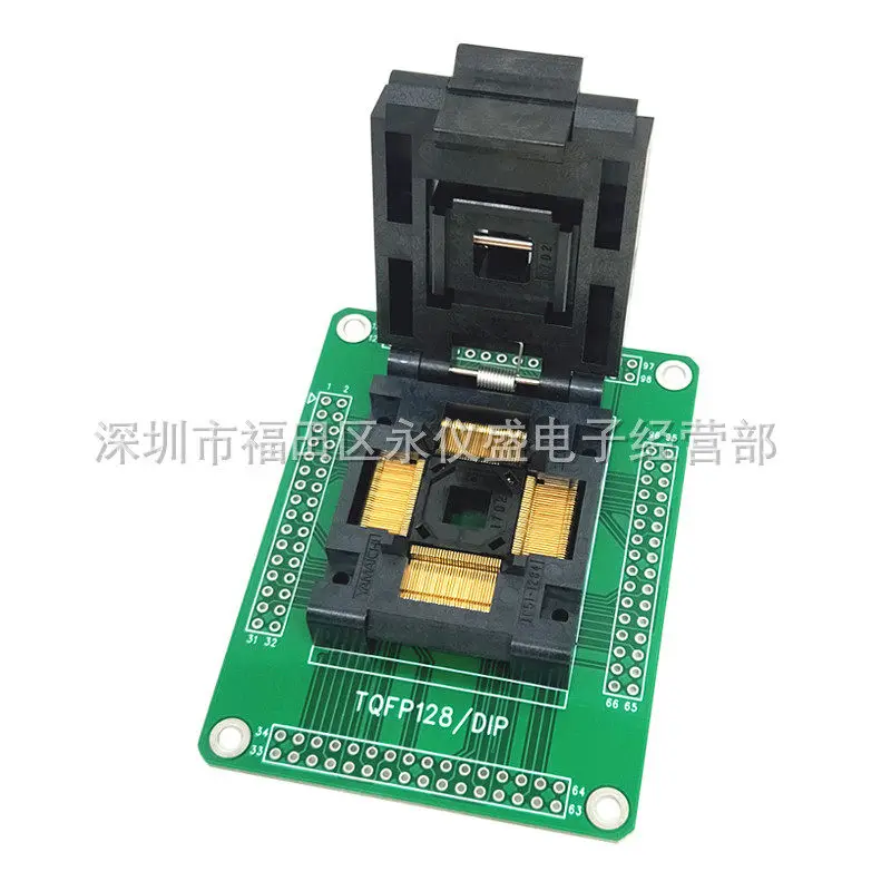 TQFP128 Test Seat, QFP128/DIP LQFP128 Programming Seat, 0.4MM Pitch, Compatible Seat
