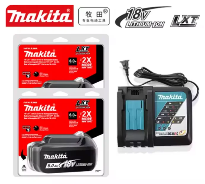 

100% оригинальный аккумулятор Makita, 18В 6.0Ач, замена аккумуляторов Makita BL1830B L1840B L1850B L1860B, аккумулятор для электроинструментов.