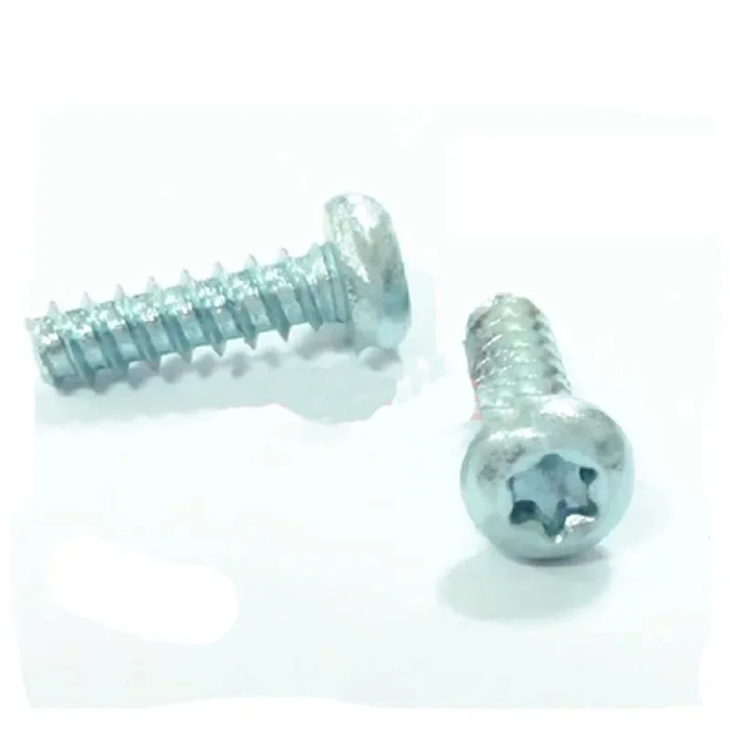 

1Best 30pcs M2.9 M4.2 Blue and white zinc torx Pan head hexagon Round plum Flat tail self tapping screw 8mm-12mm Length