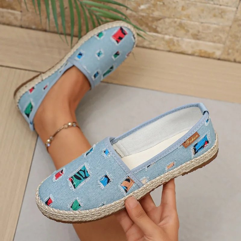 Spring Autumn New Low Cut Women's Sneakers Casual Lightweight Loafers Fashion Distressed Comfort Women Shoes Кроссовки Женские