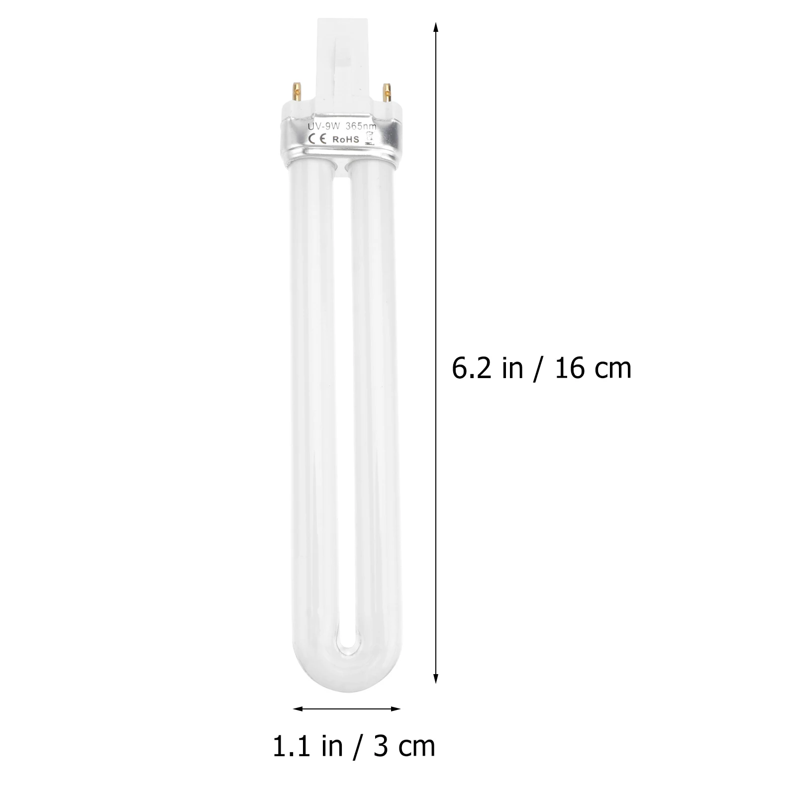 Żarówka LED 9W zamienna do lampy do suszenia żelu do paznokci, szybkie utwardzanie, oszczędność czasu, bez migotania dla oczu i skóry, dla stylistów paznokci.