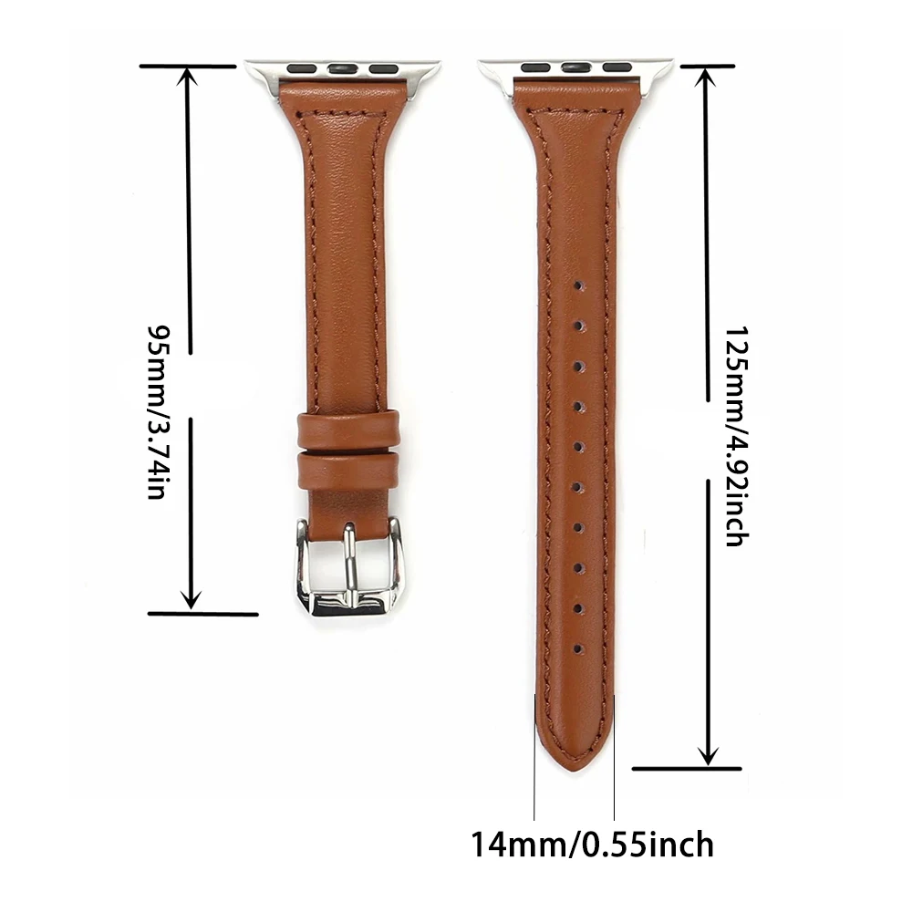 Ultra-thin leather strap for iWatch strap 38mm, 40mm, 41mm, 42mm, 44mm, 45mm, 49mm, superfiber PU synthetic leather,iWatch serie