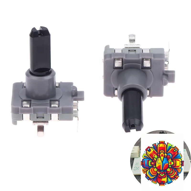 2Pcs EC16 Rotary Encoder 3Pins 360 Degree Infinite Rotation Gear Selection Controller Washing Machine Microwave Oven Accessories