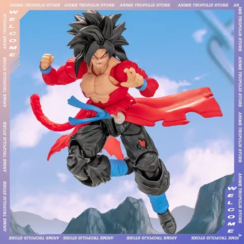 Anime Dragon Ball Model Demoniacal Fit Vegetto Super Saiyan Son Goku Action Figure Time Commando Statue Figurine Toy Collection