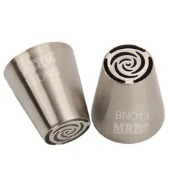 MRF Stainless Steel 304 Large Ten Petal Rose Russian Piping Nozzle Cake Cupcake Decorating Icing Tips #BNO13