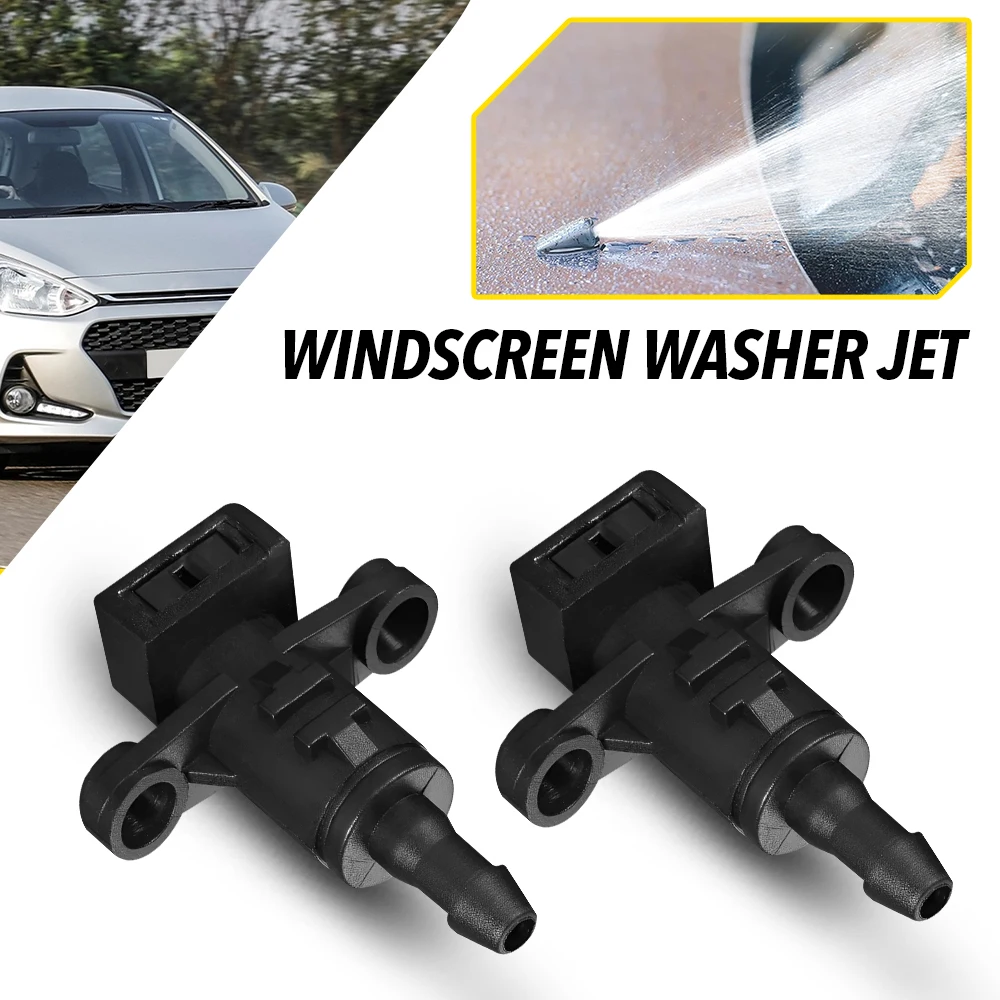 2/1Pcs Car Windscreen Washer Jet For Hyundai I10 2013 2014 2015 2016 Car Front Windshield Wiper Nozzle Jet Sprayer Outlet