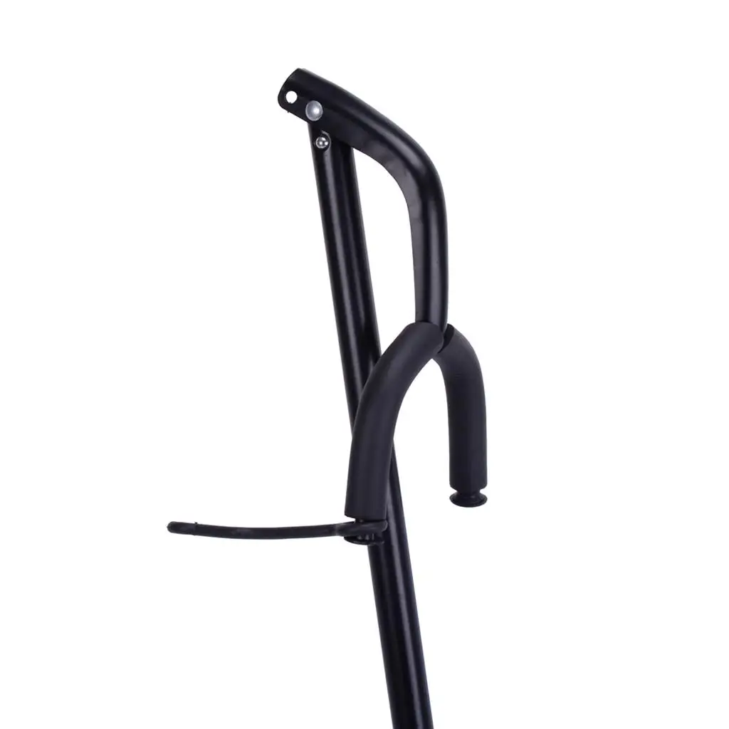 Compact Guitar Support Foldable Vertical Floor Stand Iron Rubber Cushioned Holder Universal for Bass Electric Acoustic