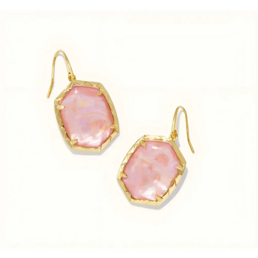

VKVVA Fashion Jewerly Gold-plated Drop Earrings with Mother-of-Pearl for Women Birthday Gifts