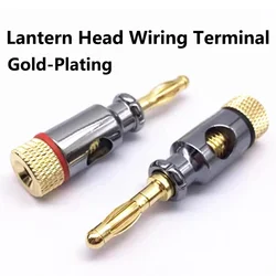 8PCS 4mm Banana Plug Adapter Screw Spiral Type Electronic Connector Stereo Speaker Audio Copper Terminal