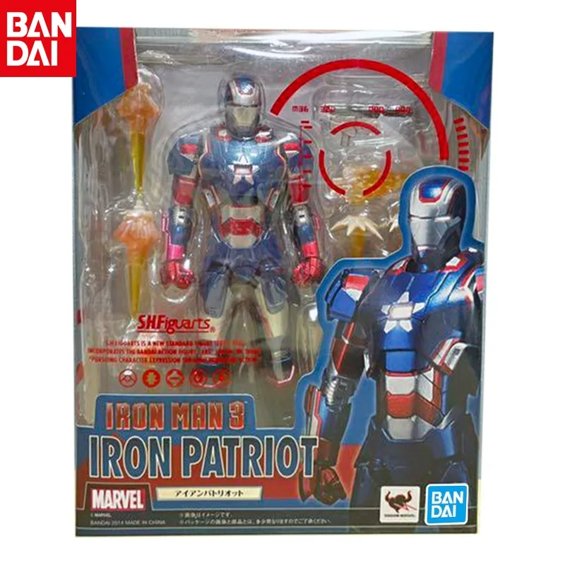 

Bandai Genuine SHF Iron Man 3 Iron Patriot Armor Movable Human Model Spot Genuine Holiday Gift