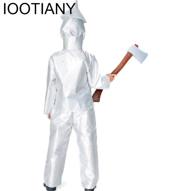 Косплей, новая одежда для всей семьи, детский сад, одежда для родителей и детей для девочек и мальчиков, жестяной человек, сценический костюм, карнавальный комплект