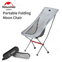 Naturehike Camping Folding Moon Chairs YL06 1.28kg Ultralight  Outdoor Portable Travel Fishing Picnic Chair Beach Leisure Chair