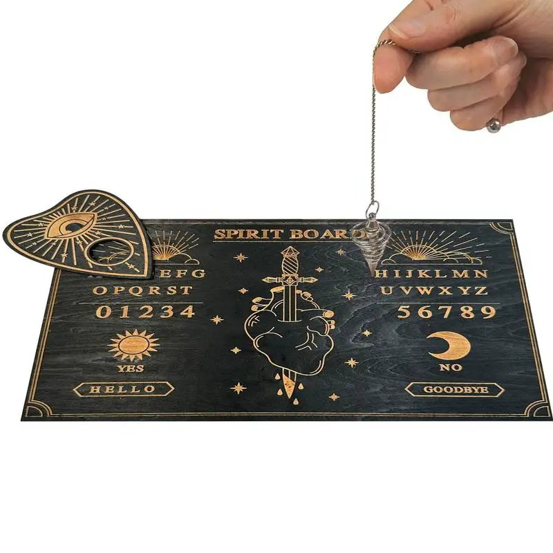 

Divination Board Metaphysical Decision Maker Message Wood Planchette With Letters Spirit Decorations Pendulum Board For Boys