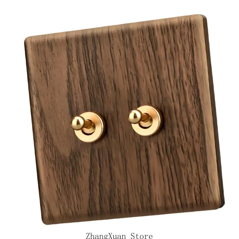 Antike Nachttisch-Wandlampenschalter, Ersatz-PC-Wandpaneel-Flachplatten-Kippschalter für elegante Innenarchitektur 3XUF – Detail 10